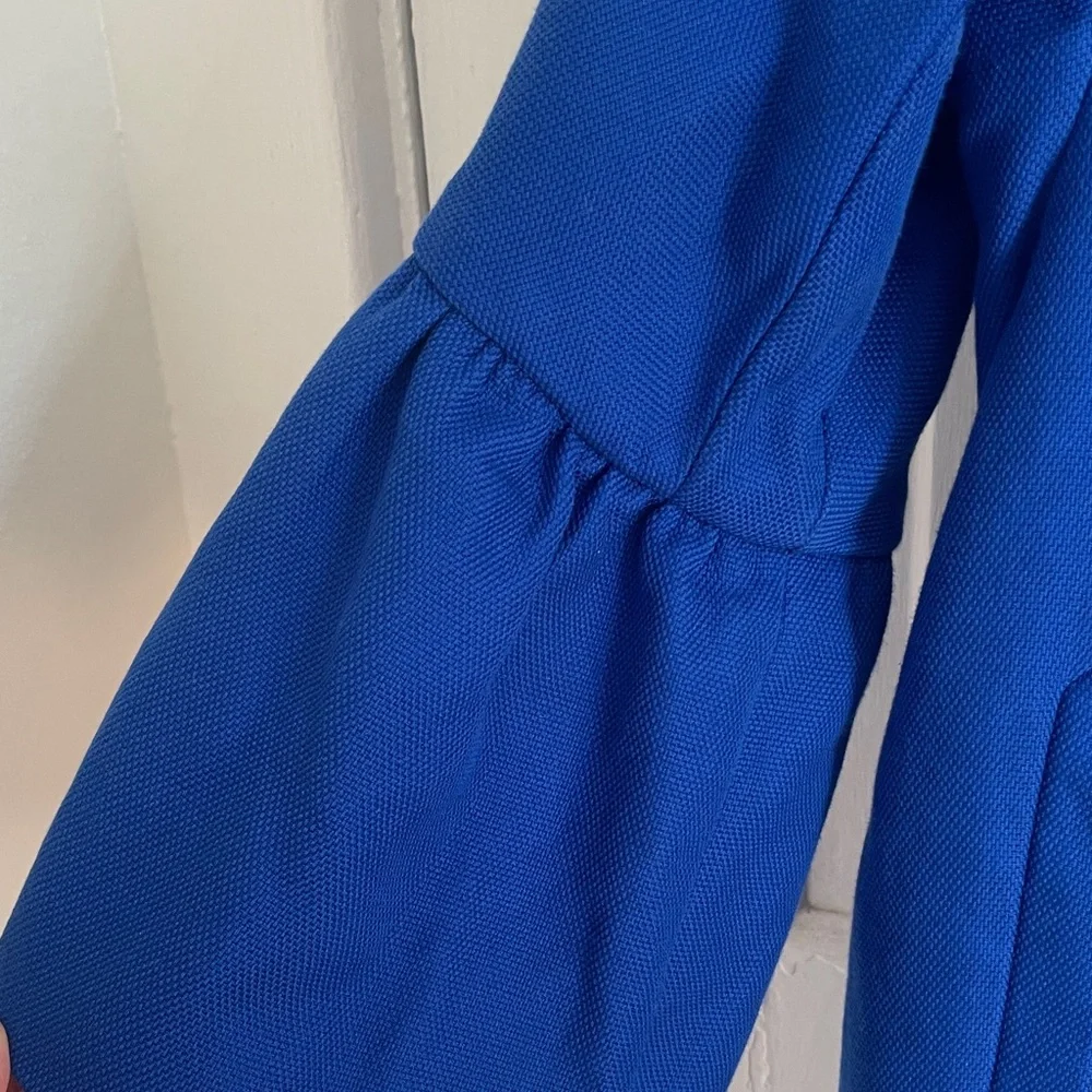 Zara Royal Blue Cape Jacket Women's Size Medium - Picture 5 of 9